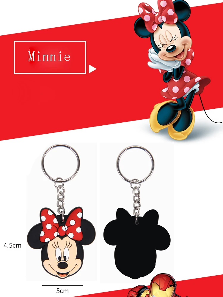Bag Pendant Minnie PVC KeyChain Women Wallet Handbag Schoolbag Cute Accessories Fashion Cool Bag Part (12)