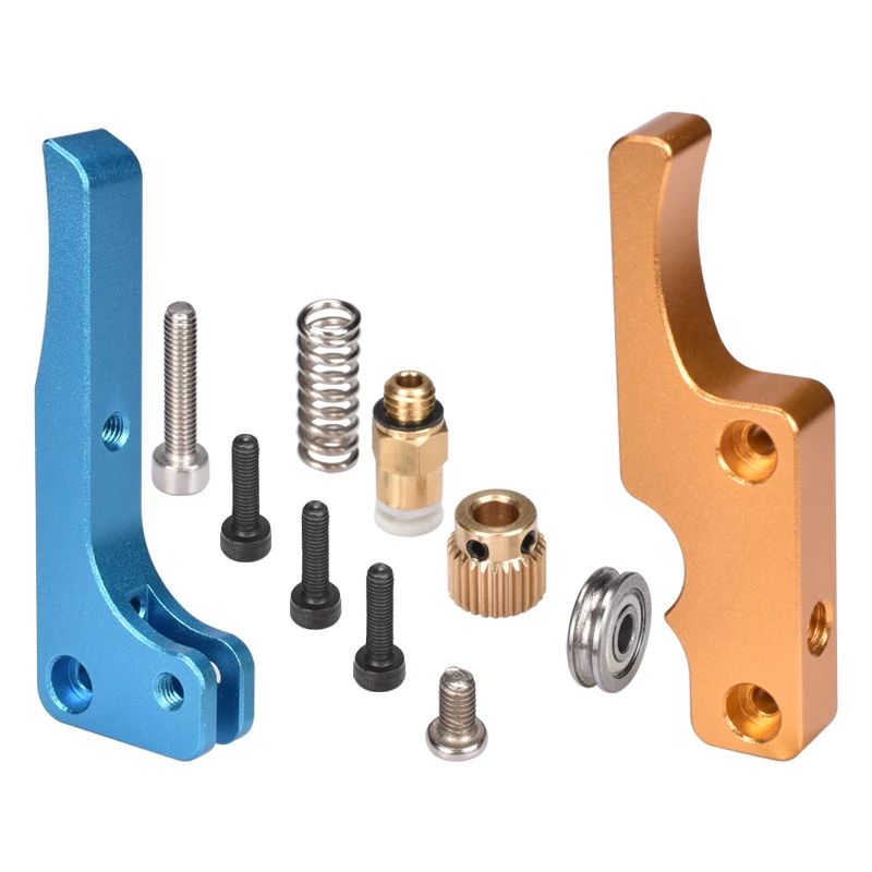 

3D printer BIQU MK8 Upgrade Aluminium Extruder Blue-Gloden Mixing Color for Delta/Kossel/Reprap Mendel /I3 3D printer
