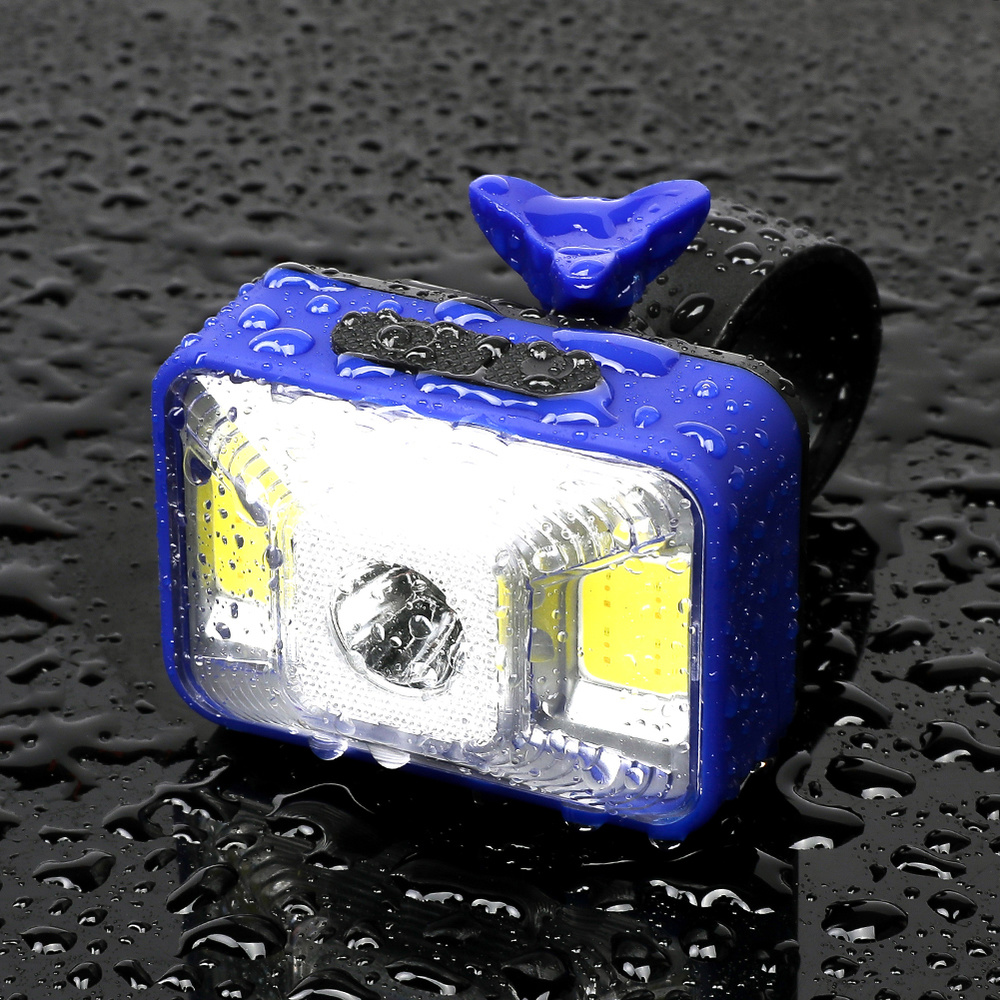 Perfect Waterproof 200Lumens Front Bike Lamp LED Warning Front Light Bicycle Light USB Rechargeable Lamp Bike Hiking Camping Headband 5