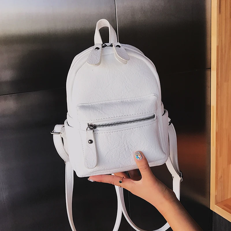 

New Designer Fashion Women leather Backpack Mini Soft Touch Multi-Function Small Backpack Female Ladies Shoulder Bag Girl Purse