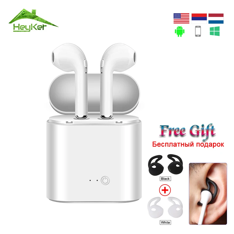 

New I7s Tws Bluetooth Earbuds Sports Headset Wireless Stereo Earphones Earpiece Headphones Fone De Ouvido With Charging Box Mic