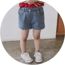 Детская летняя одежда джинсовые шорты для мальчиков и девочек детские повседневные джинсовые шорты детские повседневные штаны
