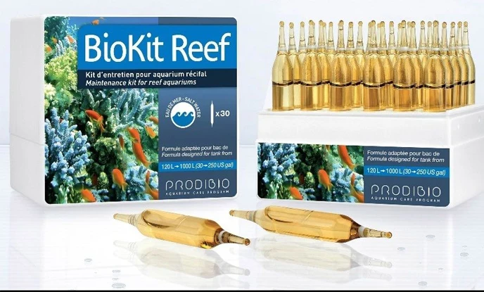 Продибио биокит риф 30 флаконов био дайджест BIOPTIM IODI + усилитель 6 в 1 для морского