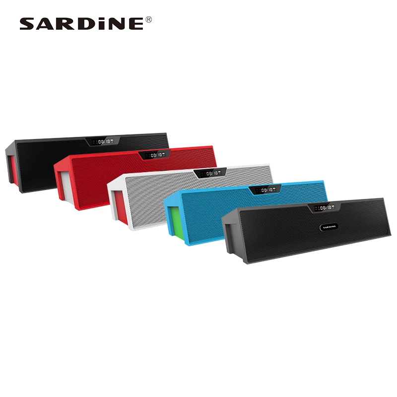 Best bluetooth speaker Sardine SDY019 support MP3 USB handsfree alarm clock audio amplifier for computer phone portable + small