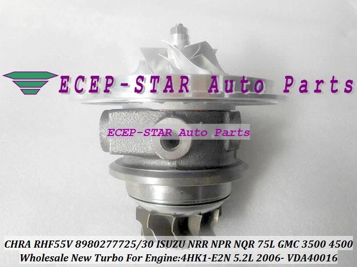 Turbo Cartridge CHRA Core HF55V 8980277725 8980277730 For ISUZU NRR NPR NQR 75L 06- For GMC Various 3500 4500 W-Series 5.2L 4HK1-E2N (2)