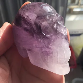 

11.11 SPECIAL OFFER AMSK19 Crystals Skull 270g Natural Amethyst Skull Healing Reiki Special Point Crystal Skull Decoration