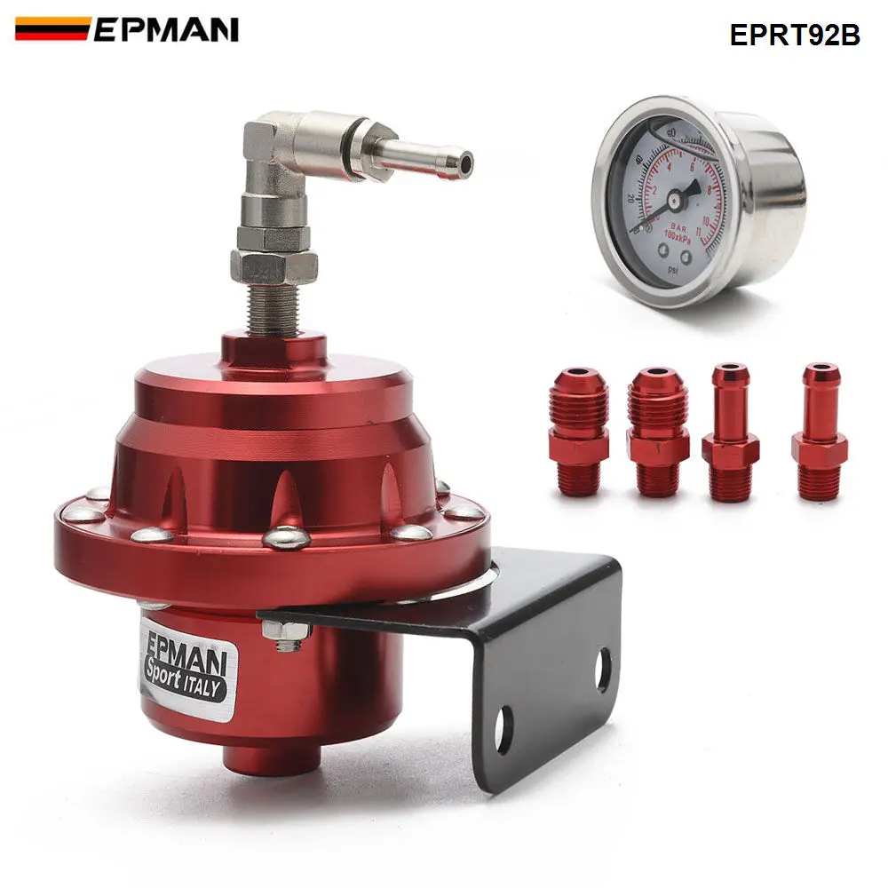 Спортивный EPMAN Универсальный Регулируемый регулятор давления топлива датчик масла AN6 1/8NPT фитинг EPRT92B