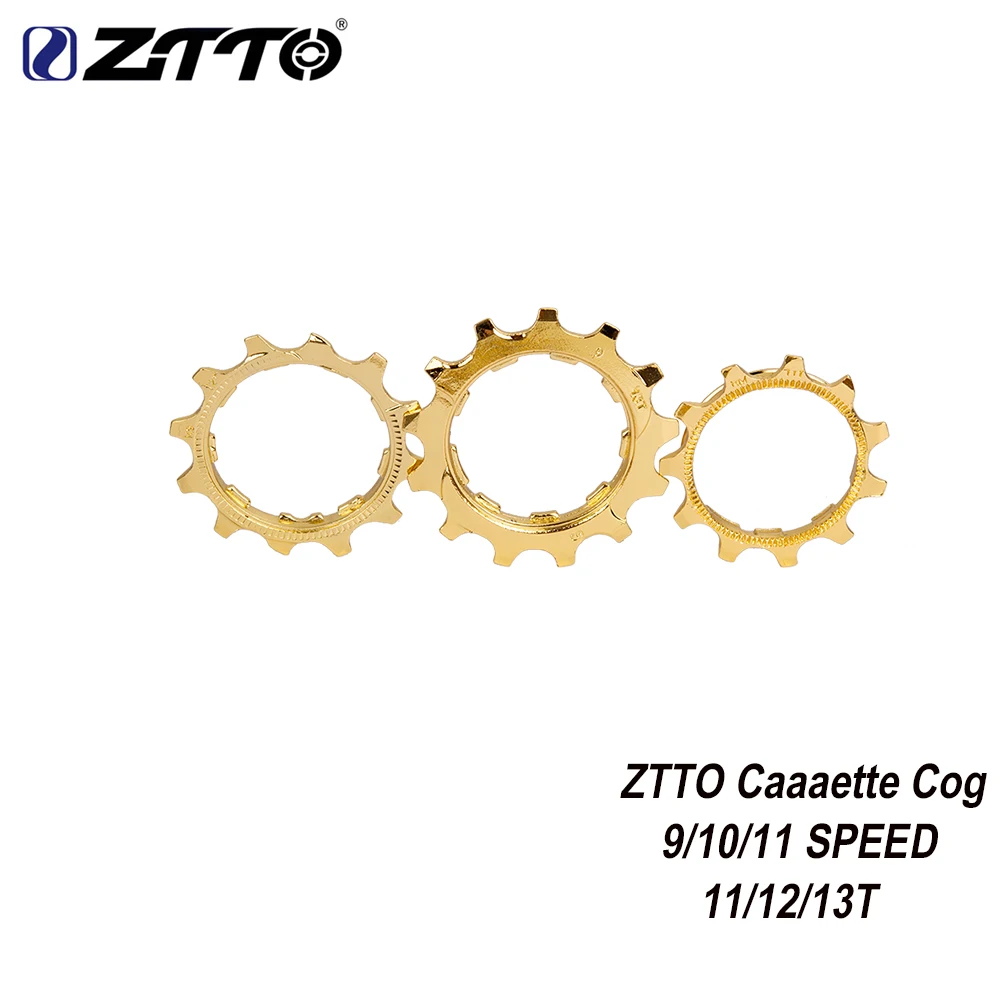 ZTTO 1 шт. кассета для велосипеда Cog дорожный велосипед MTB 9s 10s 11s 11T 12T 13T Золотая Звездочка свободного хода части для ZTTO K7 части кассеты