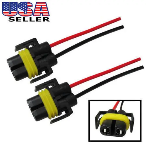 H11 880 Female Adapter Wiring Harness Sockets Wire For Headlights or