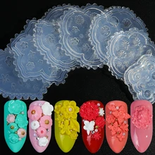 1 шт. 3D Силиконовые вырезка штамповки таблички плесень цветок леди дизайн УФ гель с кристаллами DIY трафареты для ногтей маникюр инструмент LAA14