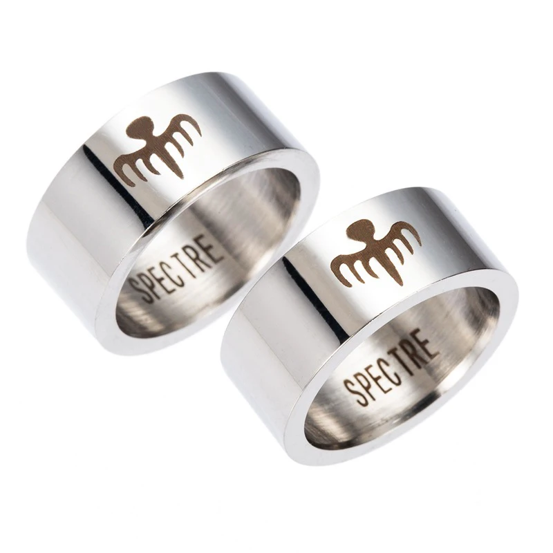 

Join.Y Spectre Ring James Bond Movie Octopus Band 007 Insignia Organization Stainless Steel Spccter Ghost Costumer Cosplay Gifts