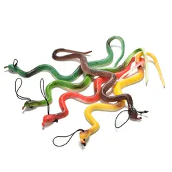 Забавные приколы трюк игрушка 1 шт. Моделирование Мягкие страшные искусственная змея резиновая ужас игрушка подарок на Хэллоуин Хитрый