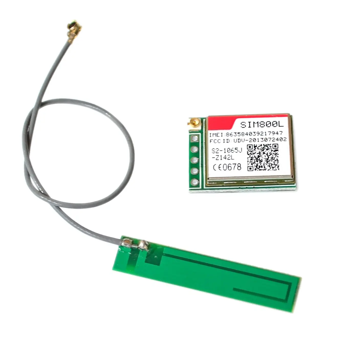 10 шт./лот SIM800L беспроводной GSM GPRS модуль четырехдиапазонный с антенной кабельный колпачок