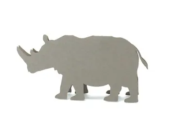 

Rhino Place Cards Escort number card rustic wedding birthday bridal shower zoo party table Seating markerspc001