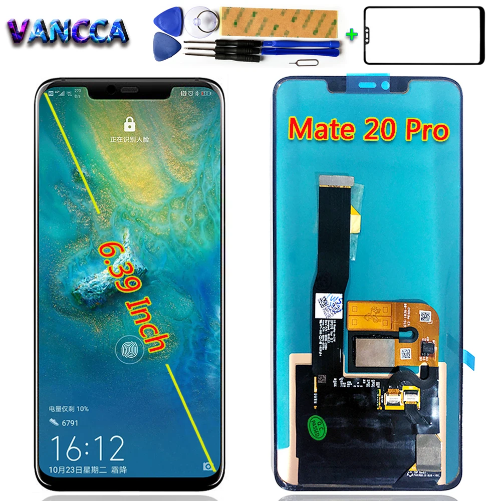 Vancca 6 39 дюймовый ЖК дисплей для Huawei Mate 20 Pro 1440*3120 сенсорный экран mate 20pro дигитайзер