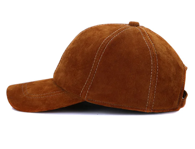 Кожа Casquette Для мужчин Для Женщин Осенние и зимние теплые кожаные бейсболка повседневные для отдыха Мода Hat регулируемые