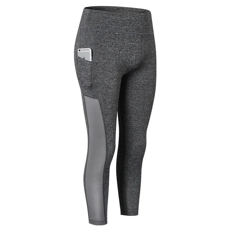 

LANBAOSI Women's Sports Tight Pants Power Flex Running Compression Leggings with Side Pocket