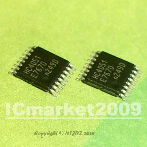 New 10PCS 74HC4051PW TSSOP16 74HC4051 HC4051 8-channel analog multiplexer
