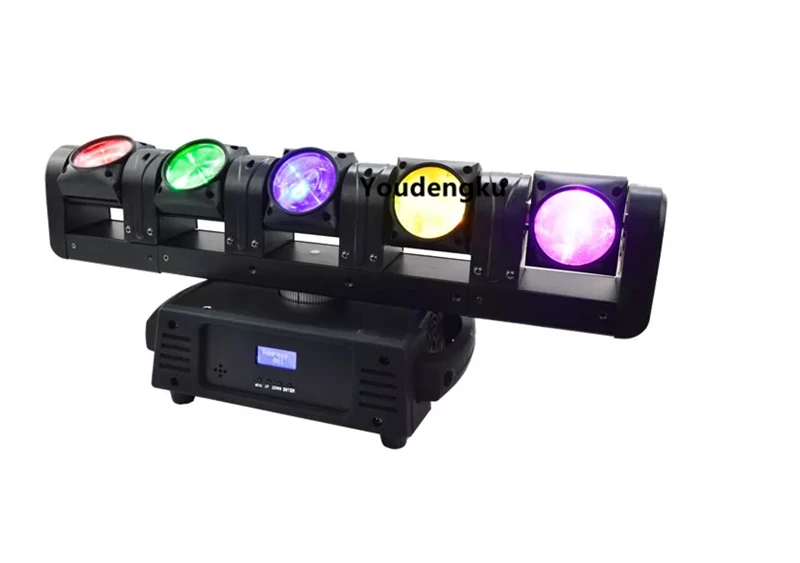 

5*12w rgbw 4in1 quad LED array beam moving head bar Club lighting 5 heads artnet dmx led pixel light