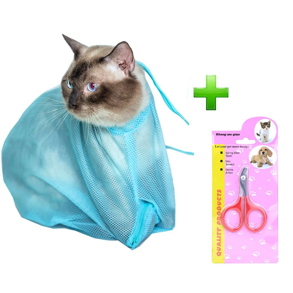 Sac En Filet Pour Ciseaux A Ongles Sac De Toilette Pour Chat Pas De Rayures De Morsure De Retenue Pour Le Bain Coupe D Ongles Injection D Examen Aliexpress