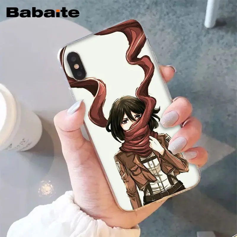 Babaite аниме японская атака на Титанов клиент высокое качество чехол для телефона для iPhone X XS MAX 6 6S 7 7plus 8 8Plus 5 5S XR - Цвет: A11