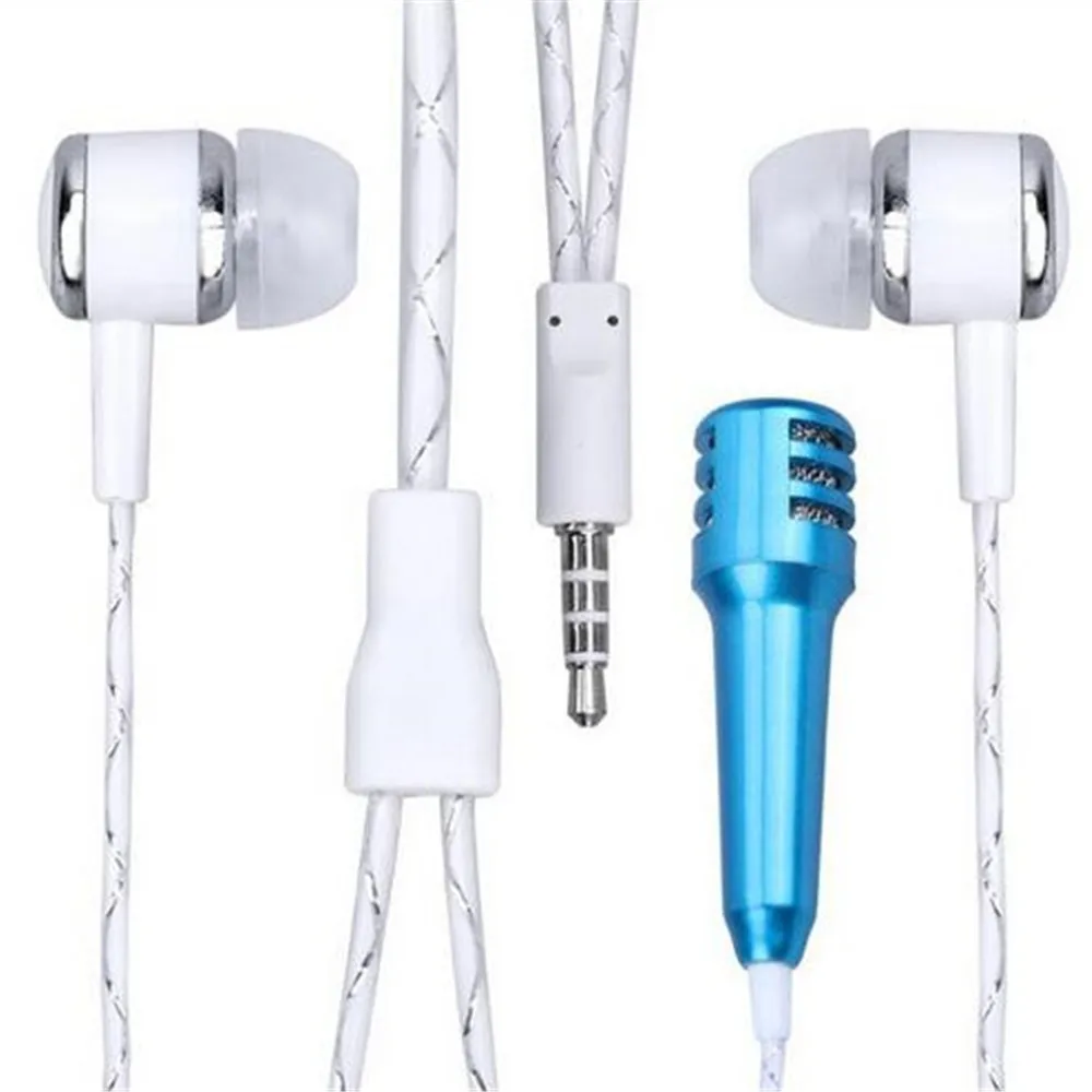 

Mini Singing Microphone with Earphone for iPhone Android Smart Phone PC Laptop