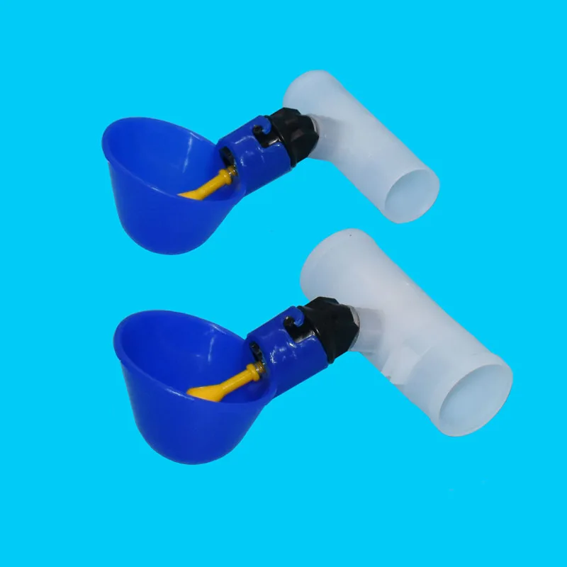 5 pcs poultry Chicken Automatic waterer with 25mm 20mm Pipe Connector Chicken coop Poultry Drinking Cup Water Bowl