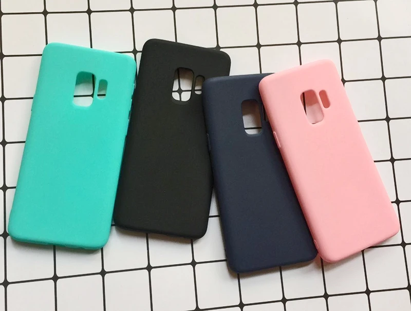 Candy Color TPU Soft Cases For Samsung Galaxy S9 Case 360 Protect Silicon Back Cover For Samsung Galaxy S9 plus Case Coque (9)