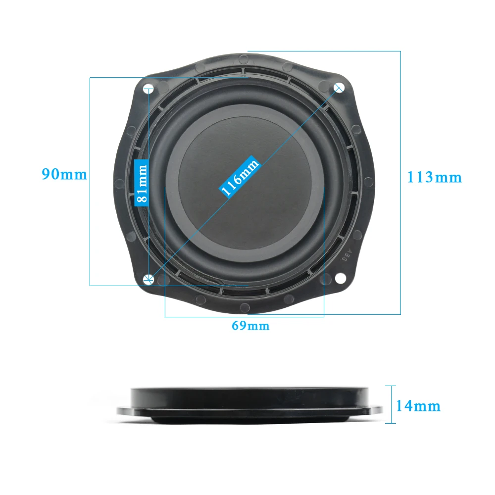 4Inch Bass Radiator Speaker Vibration Diaphragm Passive Radiator Loudspeaker Passive Woofer Diaphragm Plate Subwoofer DIY