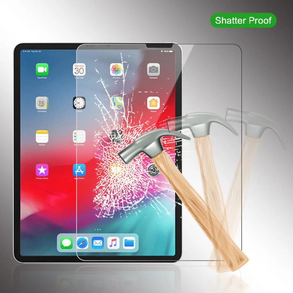 2 Упак. Закаленное стекло для 12 9 дюймов iPad Pro 2018 протектор экрана планшета против