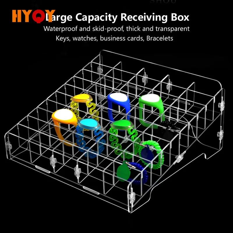 

Multi-function Card Receiving Box Fitness Swimming Ring Sensing key Wrist Watch Waterproof transparent storage rack