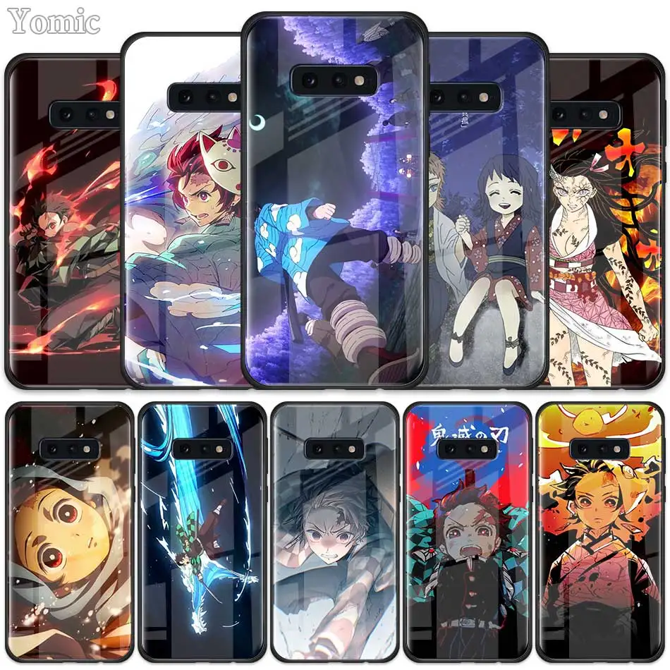 Аниме Демон Истребительница Kimetsu без Yaiba стекло чехол для Samsung Галактики S20 FE S21