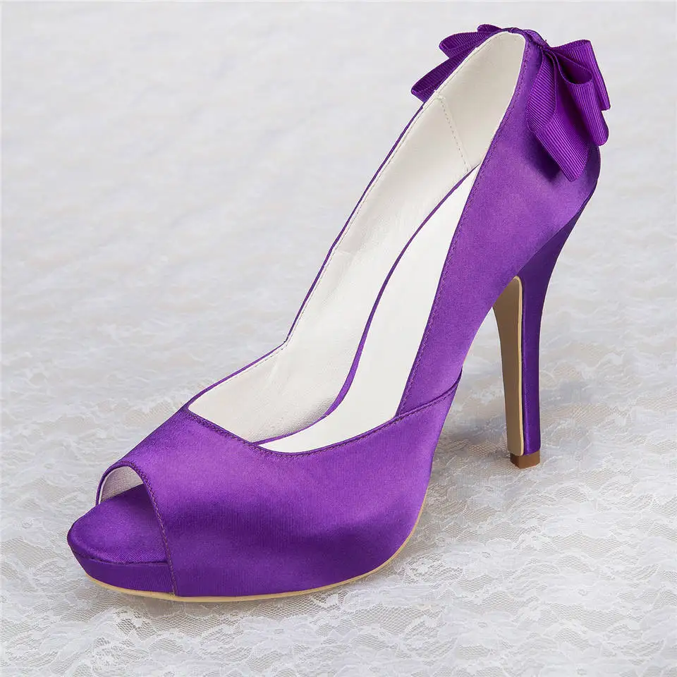 

new arrival bridesmaid's wedding heels women's peep toe party banquet bowtie satin bridal heels wedding pumps stilettos hx009 yy