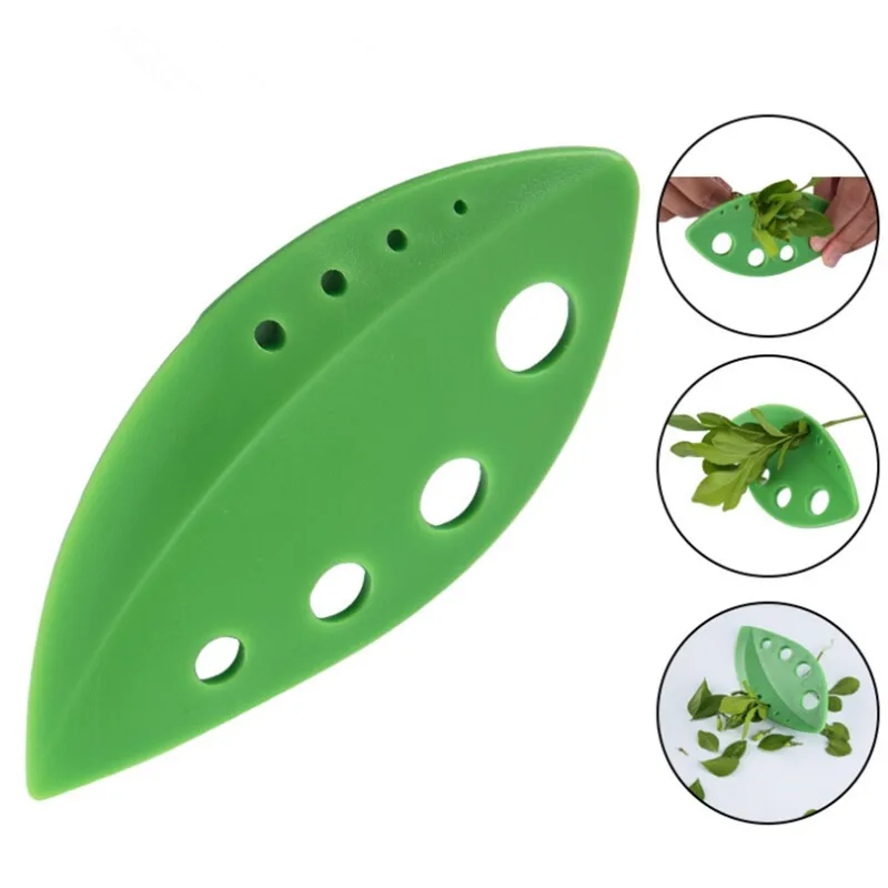 

Kitchen Gadget Plastic Multi-Functional Vegetable Leaf Stripper for Cutting Parsley Perilla