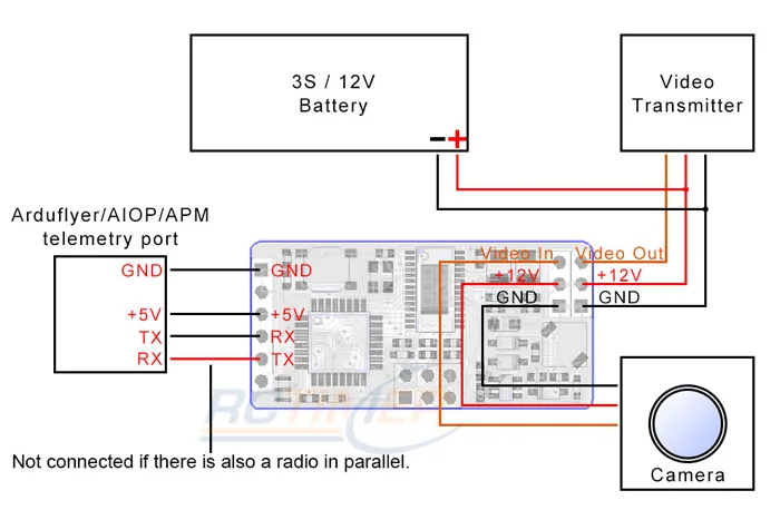Rctimer MAVLink OSD V2.2 для APM PX4 PIXHAWK Multwii CF OP OSD2.2|px4 pixhawk|pixhawk px4pixhawk 2 |