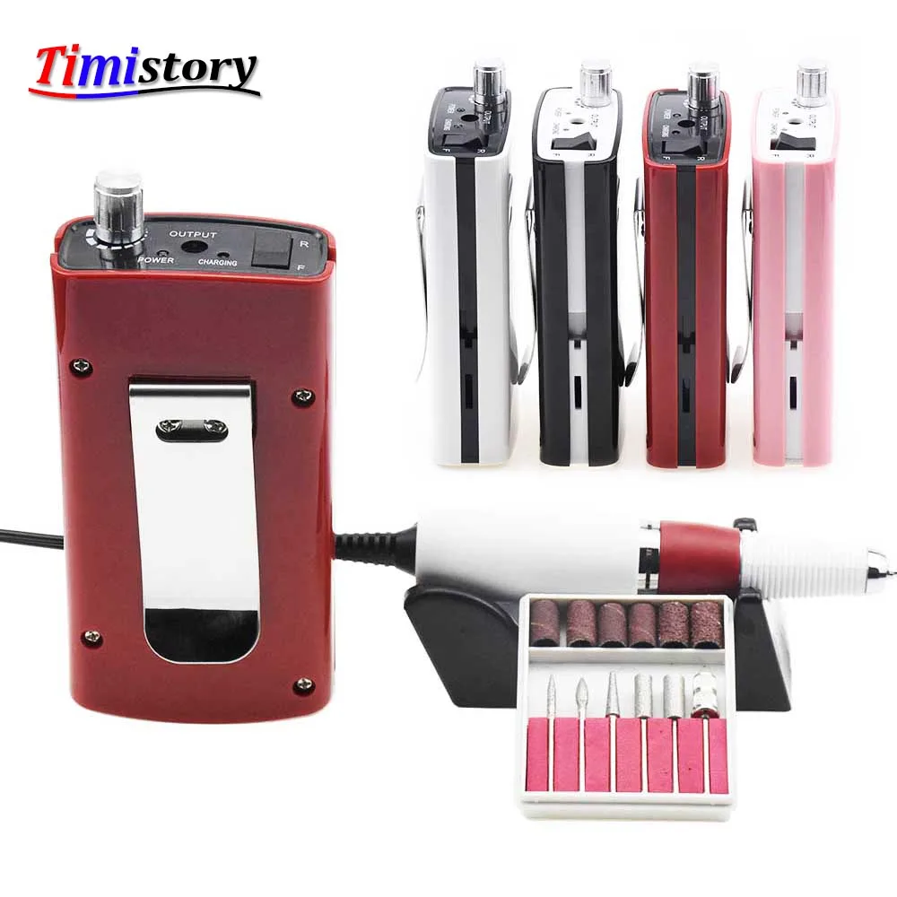 

Portable Rechargeable Manicure Machine Nail Electric Drill Equipment 18W 30000RPM Manicure Accessories for Remove UV Gel Nails