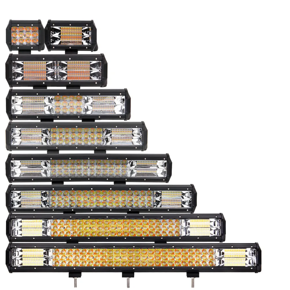 

OFFROAD LED LIGHT BAR DUAL COLOR PODS STROBE FLASHING 9-30V CAR SUV TRUCK WAGON MOTORCYCLE FLASH NIGHT INDICATOR DRIVING LAMP