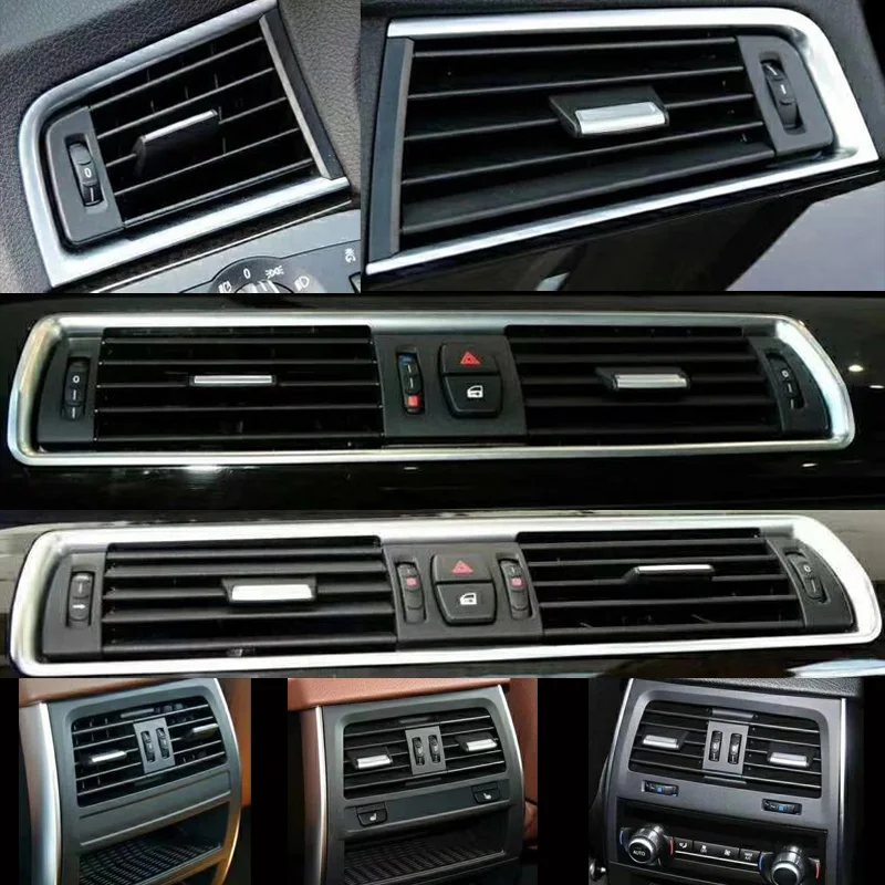 

Front Row Wind Left Center Right back row Air Conditioning Vent Grill Outlet Panel With Chrome Plate For BMW 5 Series F07 GT