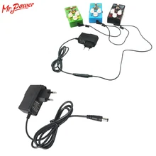 Штепсельная вилка ЕС AC 110-240 В DC 9 в 1A электрогитара Stompbox адаптер питания для гитары педаль эффектов доска музыкальный инструмент 24