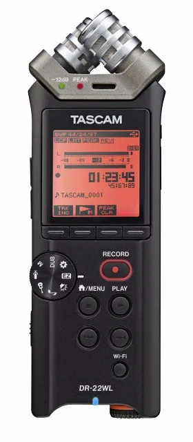 Tascam DR-22WL портативный wifi беспроводной рекордер с Wi-Fi Профессиональный для записи dr-07mkii обновлен