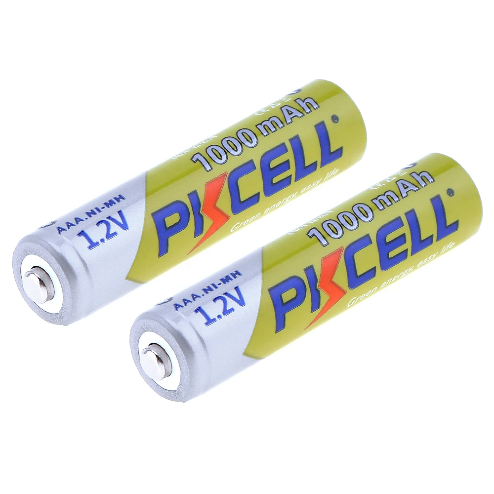 4 шт. батареи PKCELL AAA 1,2 в 1000 мАч Ni-MH 3A 1,2 Вольт AAA Аккумуляторы Bateria Baterias+ 1 чехол для аккумулятора