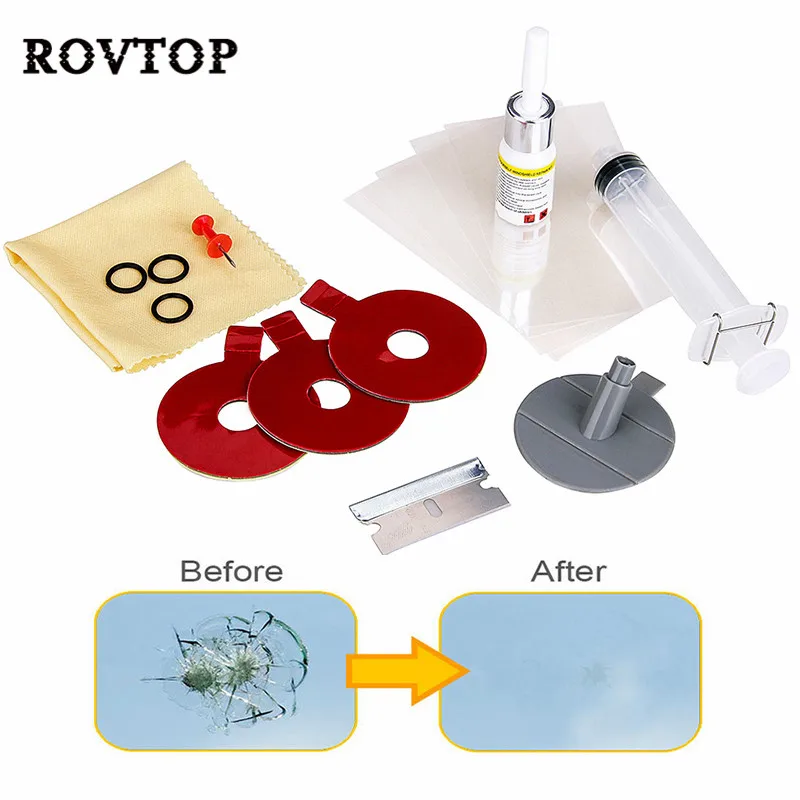 Набор инструментов для ремонта UV светильник DIY автомобильный набор Стекло для chips On Board) трещины лобовое стекло автомобиля Ремкомплект Стекло лобового стекла автомобиля Restor#2