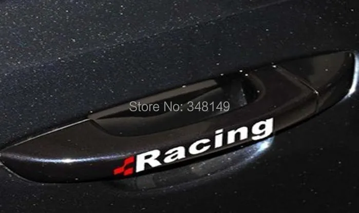 

Aliauto 4 x Racing Car Door Handle Stickers and decals Window Shield For Volkswagen skoda Golf 4 5 6 7 Polo Sagitar Tiguan