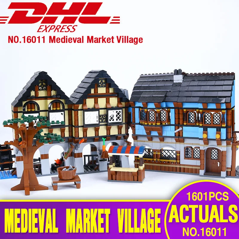 

DHL Lepin 16011 Castle Series The Medieval Manor Castle Set Educational Building Blocks Bricks Model Toys Gifts legoing 10193