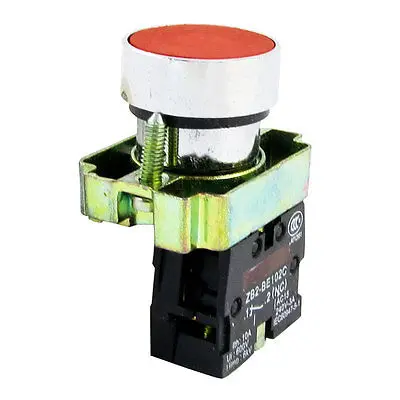 

Ui600V Ith10A SPST красная плоская крышка 2-контактный переключатель Pushbotton