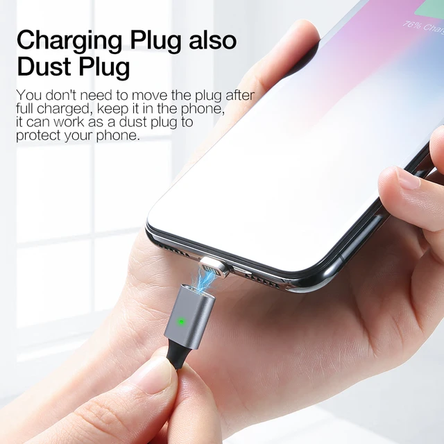 RAXFLY Magnet Charger For iPhone 8 7 Plus X XS Max Magnetic Charging Lightning Cable Micro USB Magnetic Cable Type C For Xiaomi