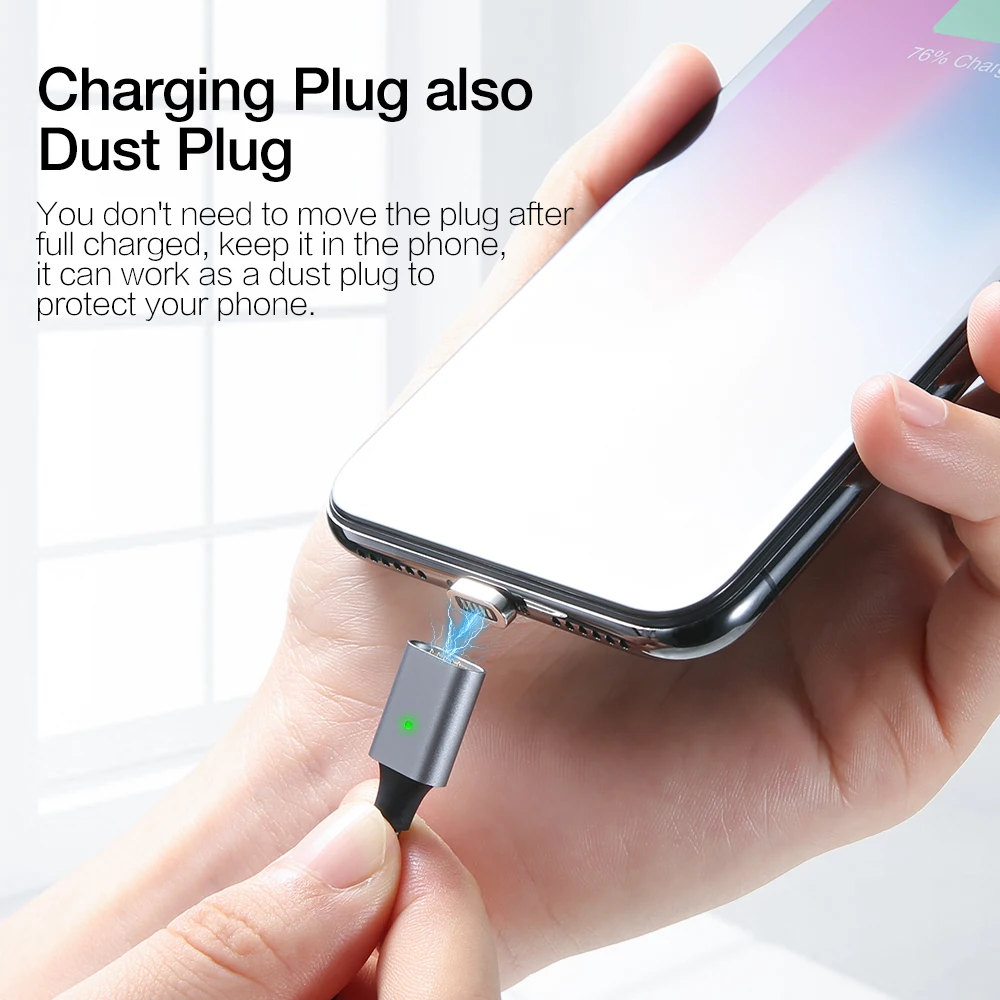 RAXFLY магнит зарядное устройство для iPhone 8 7 Plus X XS Max Магнитный зарядный кабель Lightning