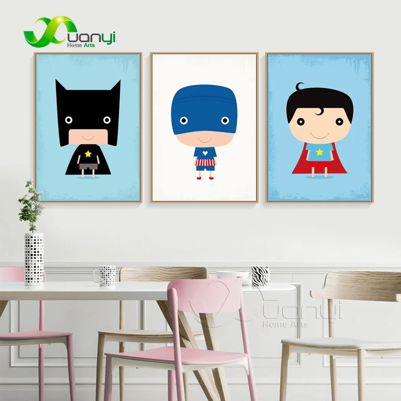 

1 Panel Super Hero Painting Prints Canvas Wall Decor Marvel Super Heroes Poster For Kids Room Modern Canvas Prints Art Unframed