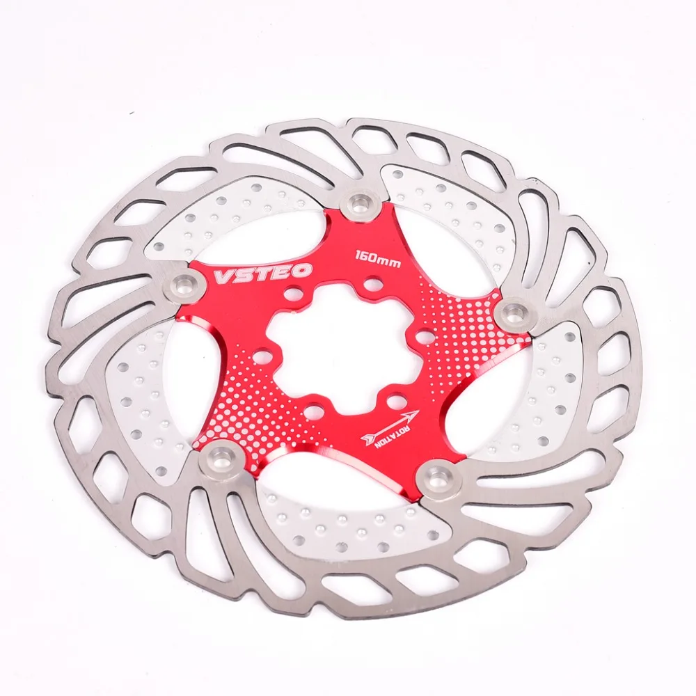 VSTEO роторы тормозного диска горного велосипеда Mtb/DH 160 мм плавающий диск быстрого охлаждения тормозной ротор Аксессуары для велосипеда излучающий диск