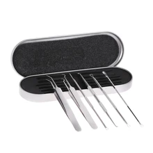 6 шт. удаление акне чёрных точек экстрактор для прыщей, черных точек инструменты для очистки лица